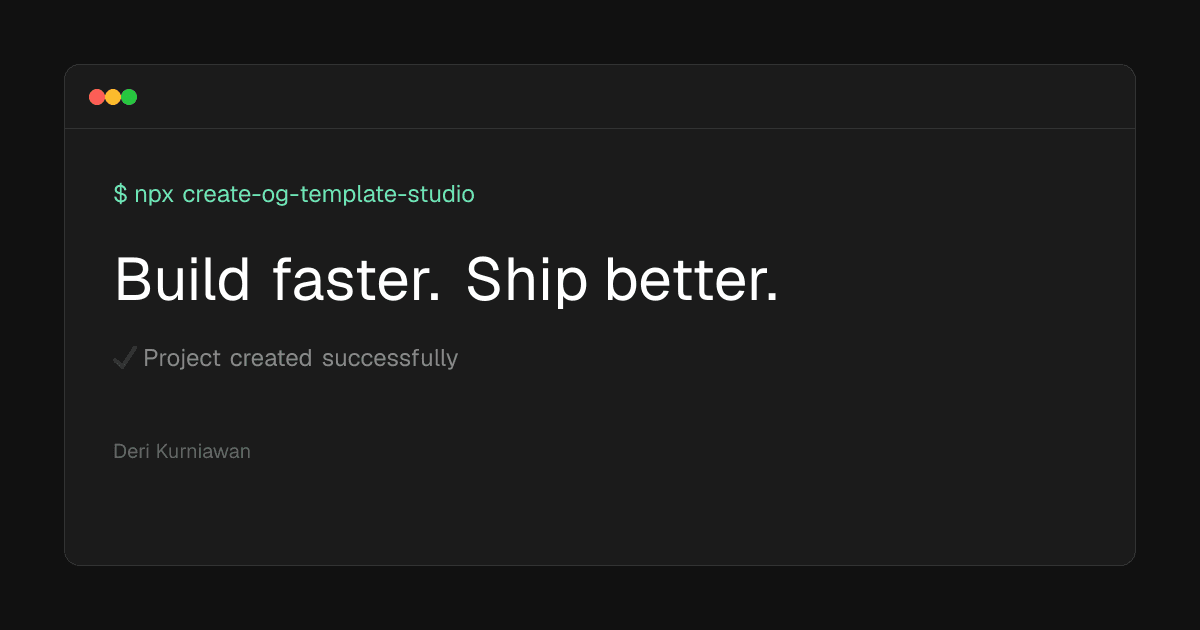 Developer Terminal preview