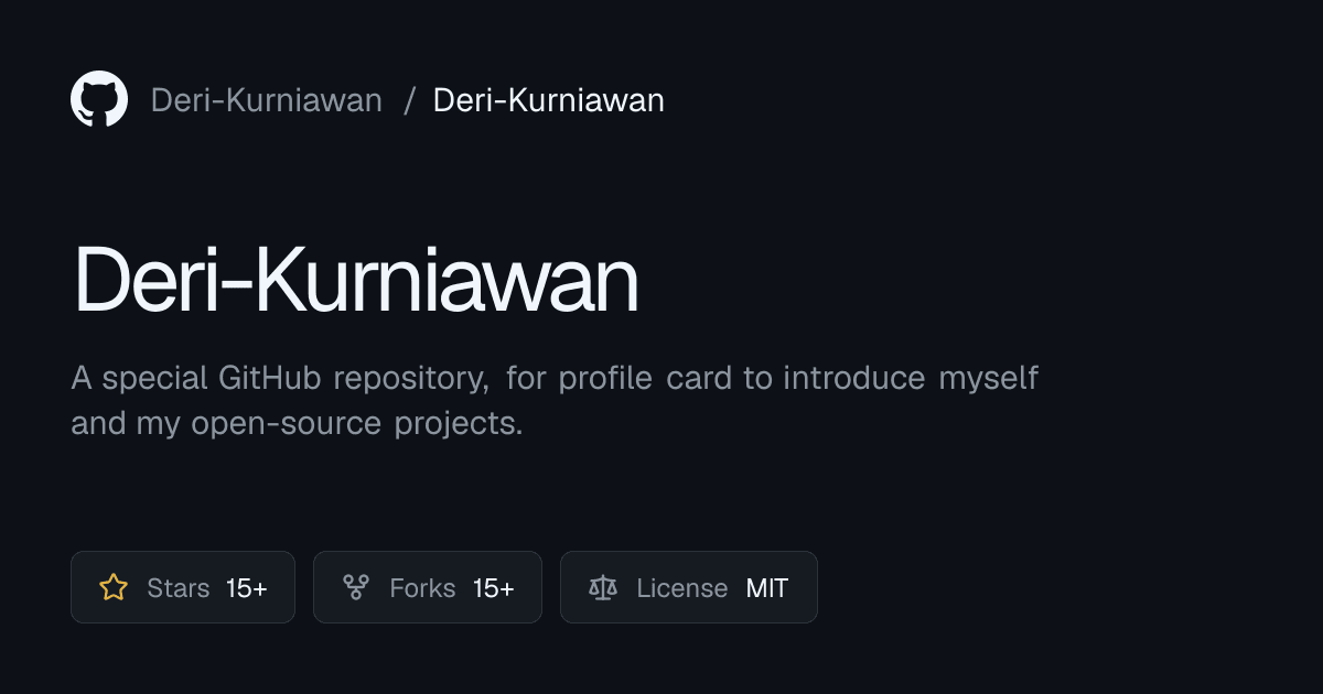 GitHub Repository Open Graph preview